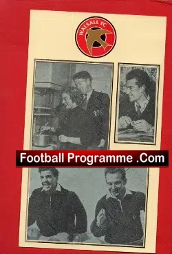 Walsall FC Multi Signed Autographs 1950's - football programme