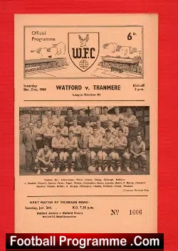 Watford v Tranmere Rovers 1960