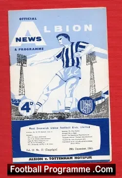 West Bromwich Albion v Tottenham 1963