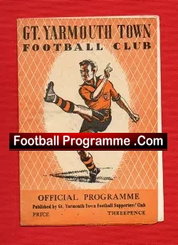 Yarmouth Town v Lowestoft Town 1957