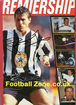 Newcastle United Rob Lee Autograph Picture