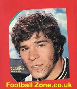 Newcastle United Malcolm Macdonald Signed Picture 1970’s