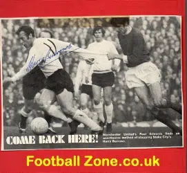 Stoke City Harry Burrows Autograph Picture 1970’s