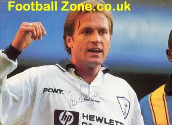 Tottenham Spurs John Scales Autograph Picture
