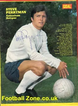 Tottenham Spurs Steve Perryman Autograph Picture