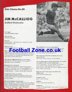 Sheffield Wednesday Jim McCalliog Autograph Picture