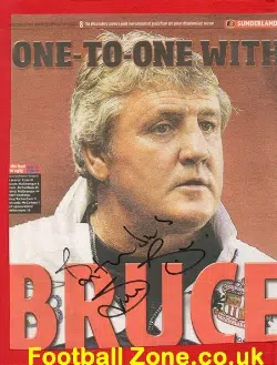 Sunderland Steve Bruce Autograph Picture