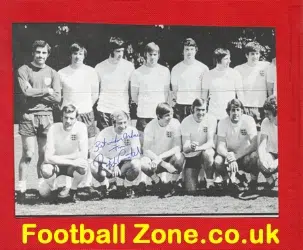 Tottenham Spurs Ralph Coates Autograph Picture