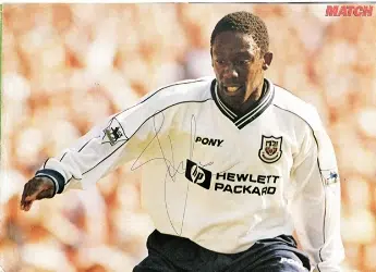 Tottenham Spurs Ruel Fox Autograph Picture