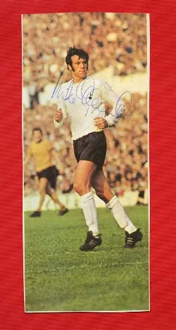 Tottenham Spurs Mike England Autograph Picture