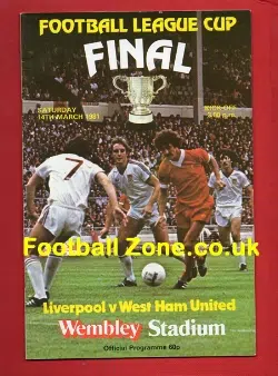 Liverpool v West Ham United 1981 - League Cup Final - Brooking