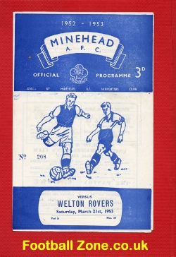 Minehead v Welton Rovers 1953
