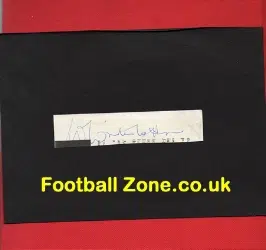 Manchester United Walter Winterbottom Autograph 1936 - 1938