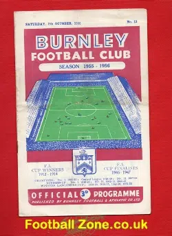 Burnley v Huddersfield Town 1955