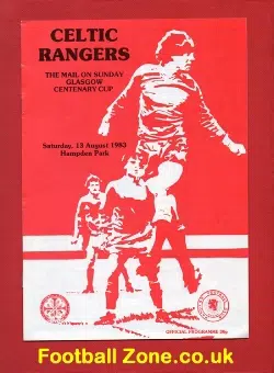 Glasgow Celtic v Glasgow Rangers 1983 - Centenary Cup