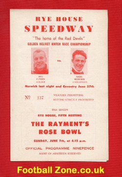 Rye House Speedway – Golden Helmet Championship 1964