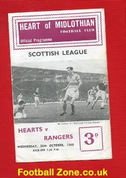 Heart Of Midlothian v Glasgow Rangers 1960