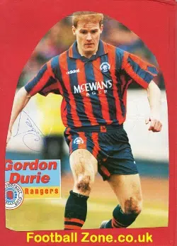 Glasgow Rangers Gordon Durie Autograph