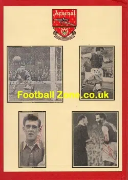 Arsenal Multi Autographs Players Pictures 1950s