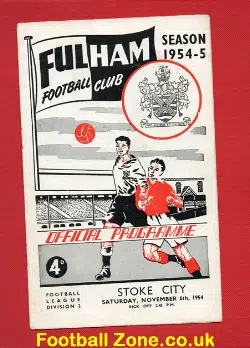 Fulham v Stoke City 1954