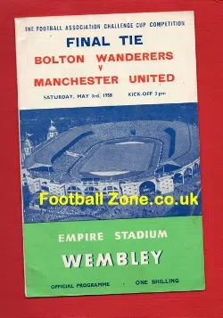 Manchester United v Bolton Wanderers 1958 - FA Cup Final