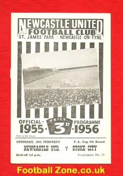 Newcastle United v Stoke City 1956