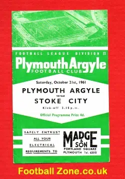 Plymouth Argyle v Stoke City 1961