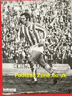 Huddersfield Town Jimmy Nicholson Autograph Picture
