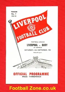 Liverpool v Bury 1961