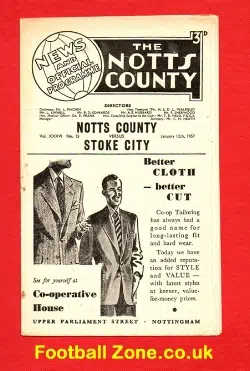 Notts County v Stoke City 1957