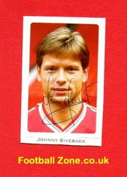 Manchester United John Sivebaek Autograph Signed Picture