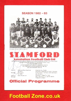 Stamford v Manchester United 1982 – Signed Scott McGarvey