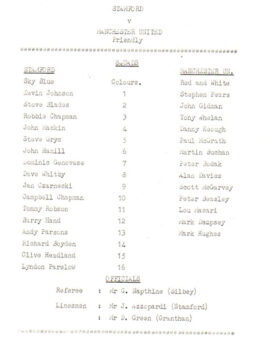 Stamford v Manchester United 1982 – Signed Scott McGarvey