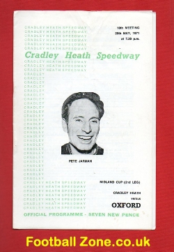 Cradley Heath Speedway v Oxford 1971