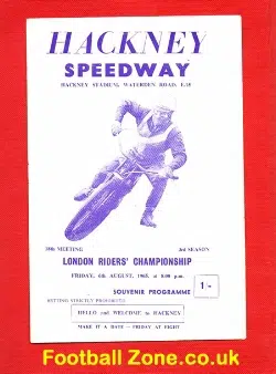 Hackney Speedway - London Riders Championship 1965