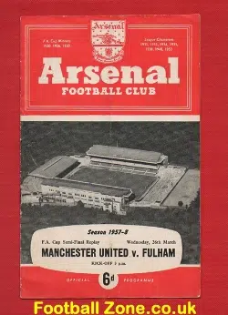 Manchester United v Fulham 1958 - FA Cup Semi Final Replay