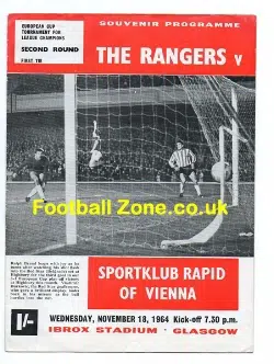Glasgow Rangers v Sporting Rapid Vienna 1964 - EC