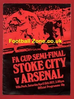 Stoke City v Arsenal 1972 - FA Cup Semi Final at Villa Park