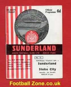 Sunderland v Stoke City 1964