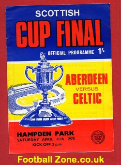 Aberdeen v Glasgow Celtic 1970 - Cup Final