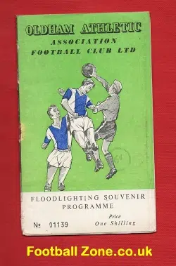 Oldham Athletic v Burnley 1961 - Opening Of Floodlights