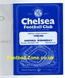 Chelsea FC 1954 1955 - Champions Celebration Programme - Signed