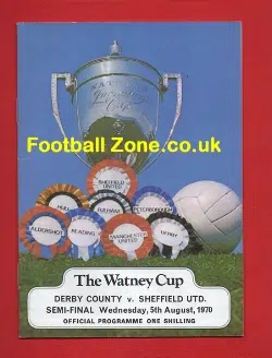 Derby County v Sheffield United 1970 – Watney Cup Semi Final