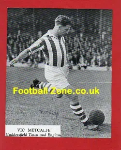 Huddersfield Town Vic Metcalfe Autograph Picture