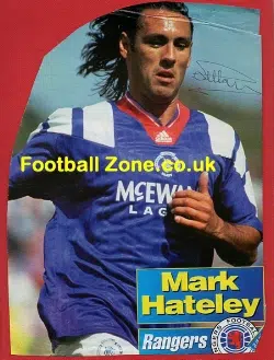 Glasgow Rangers Mark Hateley Signed Picture