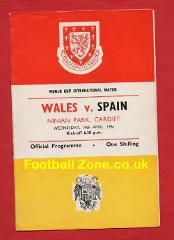 Wales v Spain 1961 – World Cup