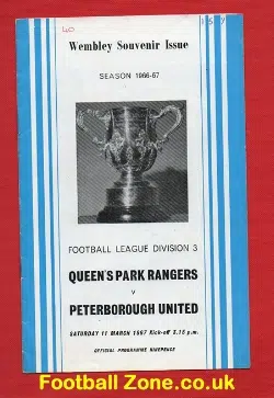 Queens Park Rangers v Peterborough United 1967 - Wembley