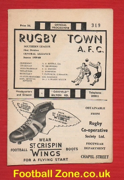 Rugby Town v Wisbech Town 1959 – Reserves Match
