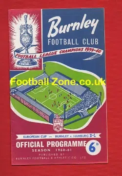 Burnley v Hamburg 1961 – European Cup QF