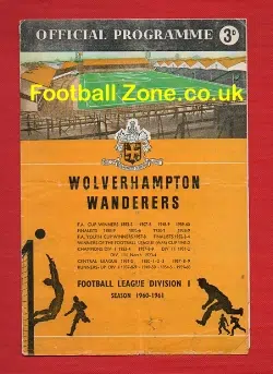 Wolves Wolverhampton v Preston 1960